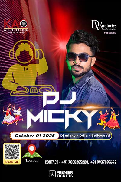 1 Oct Dandiya Raas 2025 – DJ Micky (Odia & Bollywood)