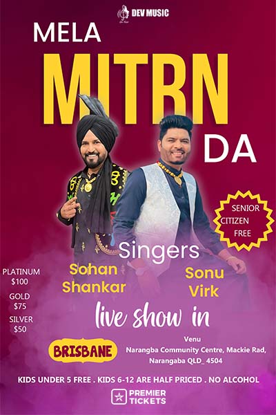 Mela Mitrn Da Live show in Brisbane - 2025