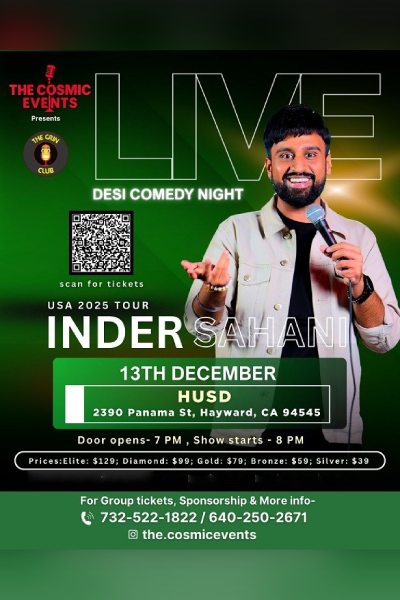 Inder Sahani – Live in Bay Area 2025