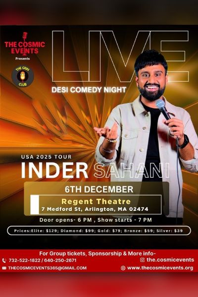 Inder Sahani – Live in Boston 2025