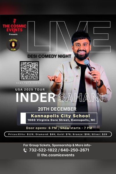 Inder Sahani – Live in Charlotte 2025