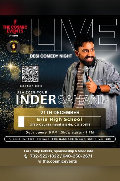Inder Sahani – Live in Denver 2025