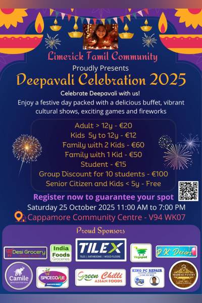 Limerick Tamil Community Deepavali 2025