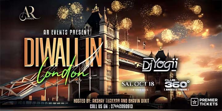 MASSIVE DIWALI VIBES Ft. DJ YOGII by AR EVENTS - LONDON