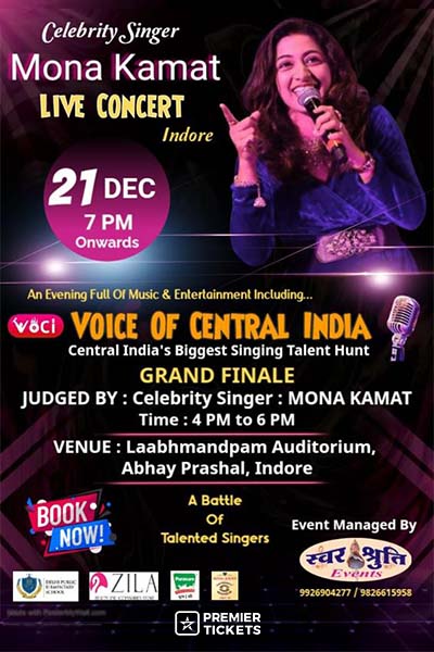 Celebrity Singer Mona Kamat Live Concert with Voice Of Central India Grand Finale