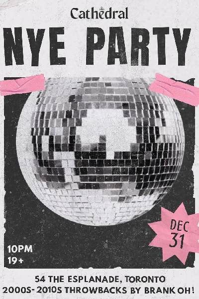 NYE Throwback Party at Bar Cathedral