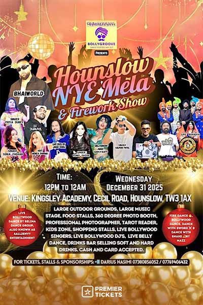 HOUNSLOW NEW YEAR'S EVE (NYE) MELA AND FIREWORK SHOW 2025
