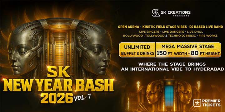 SK NEW YEAR BASH 2026 (HYDERABADS BIGGEST NYE)