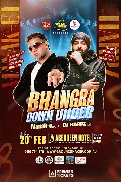Manak E (UK) & Dj Harpz (UK) Live in Perth – 2026