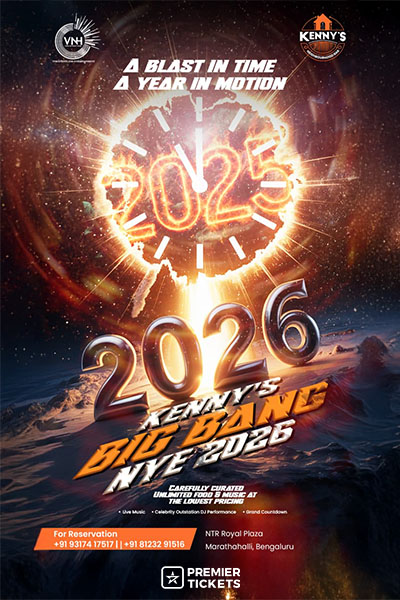 KENNY’S BIG BANG New Year Eve 2026 - Marathalli, Bangalore