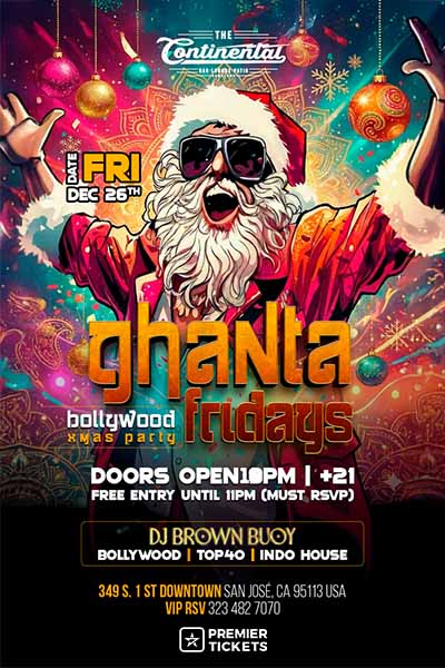 Ghanta Fridays: Bollywood Xmas Party