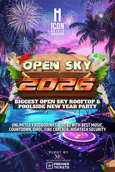 Open Sky 2026- Biggest Rooftop and Pool Side New Year Party