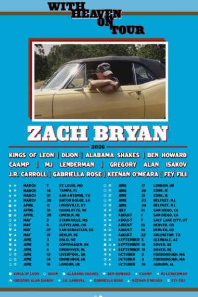 Zach Bryan - With Heaven On 20th June Tour 2026