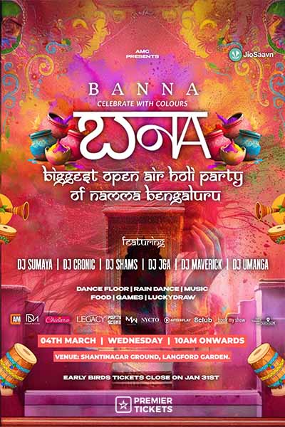 BANNA - HOLI PARTY Bengaluru 2026