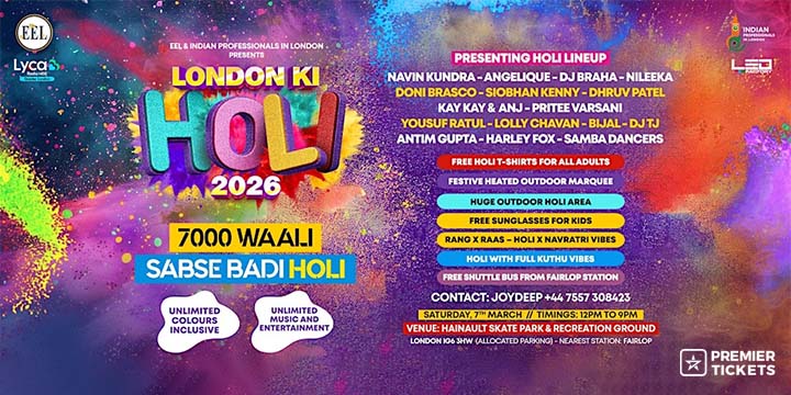 London Ki HOLI 2026 - 7000 Waali Sabse Badi HOLI