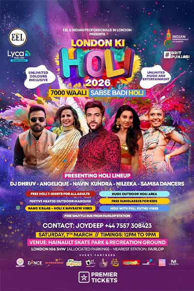 London Ki HOLI 2026 – 7000 Waali Sabse Badi HOLI