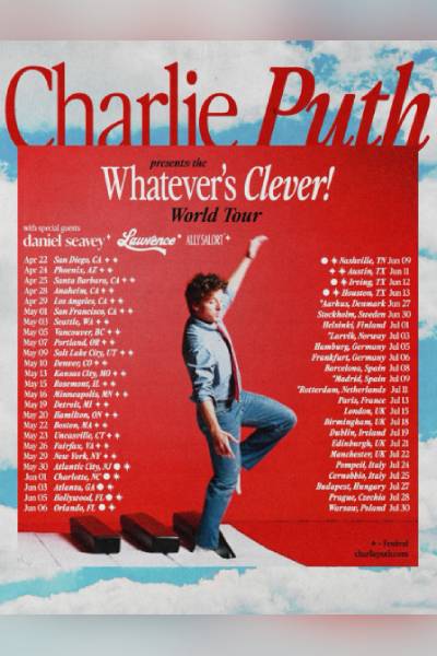 Charlie Puth - Whatever's Clever! World Tour