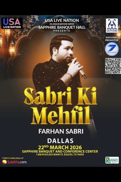 Sabri Ki Mehfil by Farhan Sabri & Priyanzah Belange in Dallas Sabri Ki Mehfil by Farhan Sabri & Priyanzah Belange in Dallas