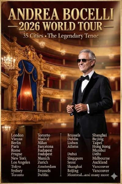 Andrea Bocelli - Live in Concert 29th Mar 2026
