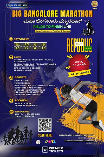 BIG BANGALORE MARATHON 2026 (Fields to Finish Line)