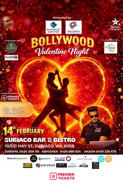 Bollywood Valentine Night 2026 - Perth