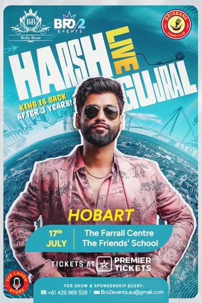 Harsh Gujral Live in Hobart 2026