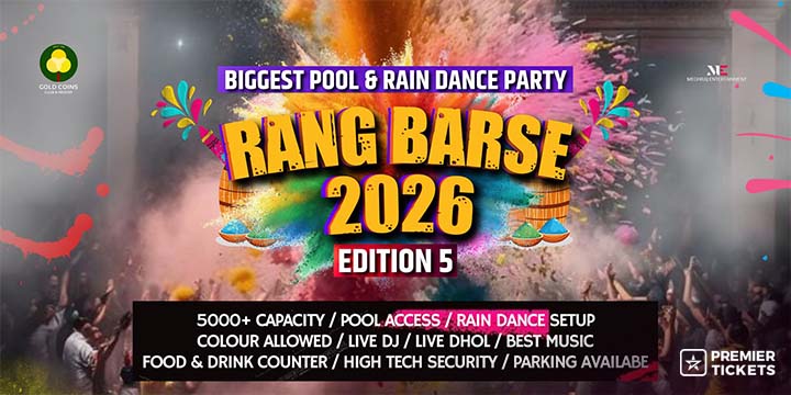 Rang barse 2026 - Biggest pool and Rain dance party