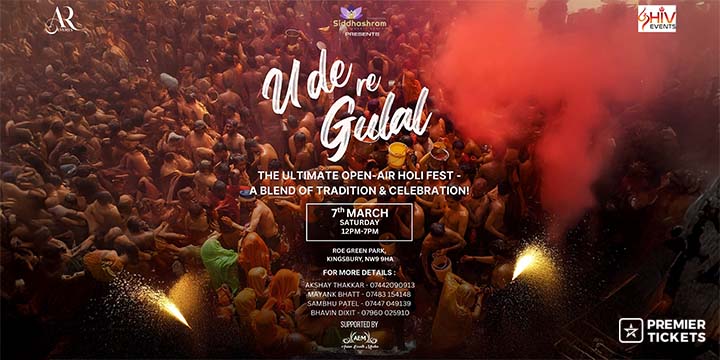 UDE RE GULAL LONDON 2026– THE BIGGEST OPEN-AIR HOLI FESTIVAL