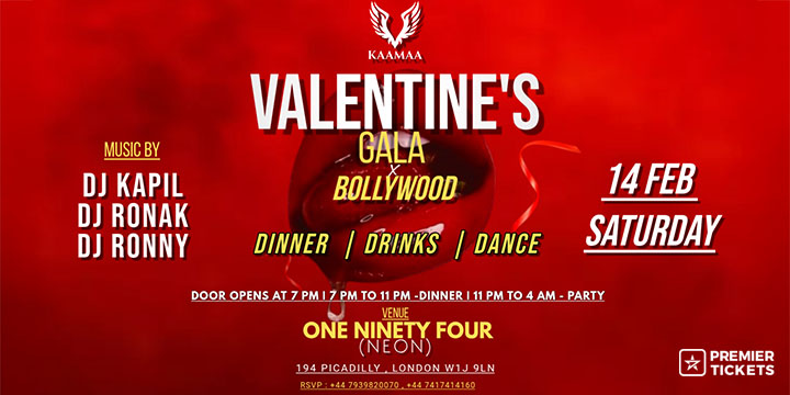 VALENTINE'S GALA X BOLLYWOOD (DINNER X DANCE)