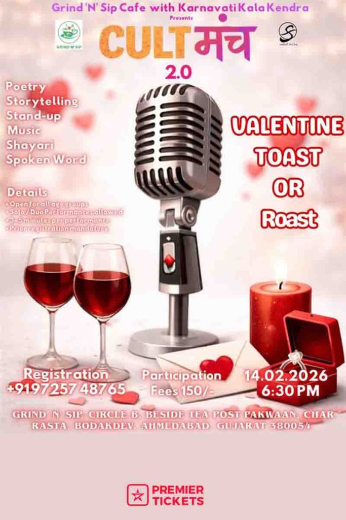 CULT Manch 2.0 – Valentine Toast or Roast - Ahmedabad