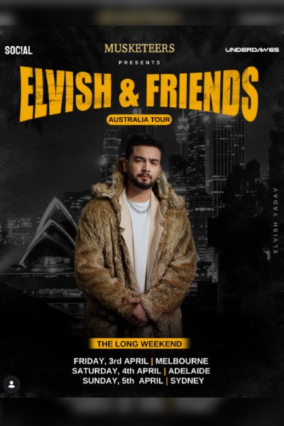 ELVISH & FRIENDS - ADELAIDE'S BIGGEST BOLLYWOOD NIGHT 2026