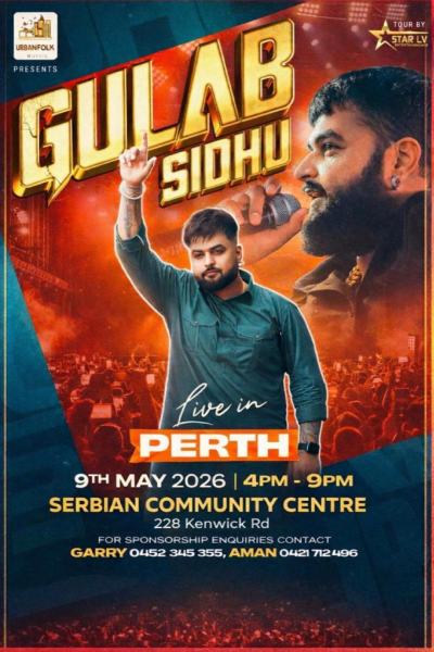 Gulab Sidhu in Perth 2026