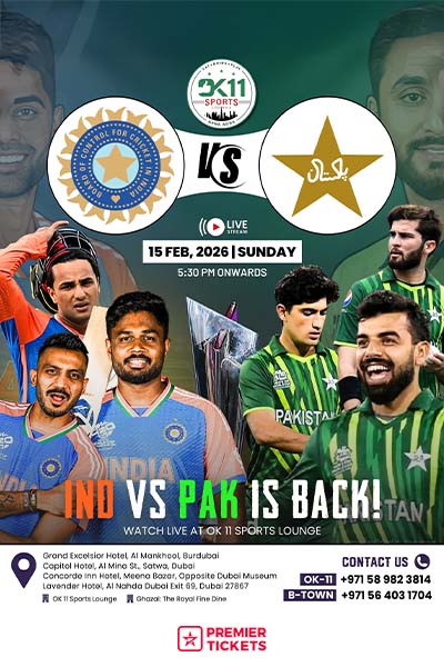 Ind vs Pak 2026 at Concorde Inn Hotel Dubai