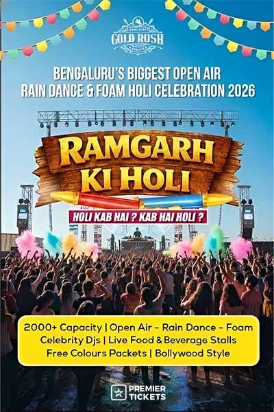 BIGGEST OPEN AIR-RAIN DANCE & FOAM HOLI PARTY | KRISHNARAJAPURAM