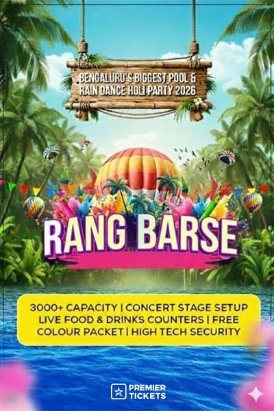 Biggest Pool-Rain Dance-Open Air Holi Party 2026 | The Courtyard Bengaluru