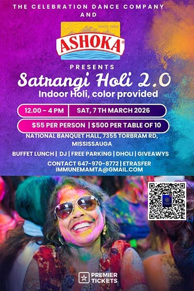 SATRANGI HOLI – Indoor Holi Party 2026