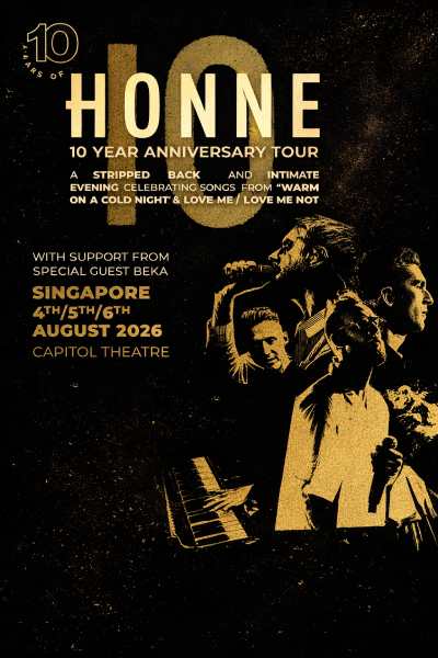 HONNE - 10 YEAR ANNIVERSARY TOUR | 04 Aug 2026