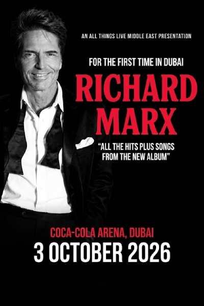 Richard Marx Live at Coca-Cola Arena in Dubai 2026