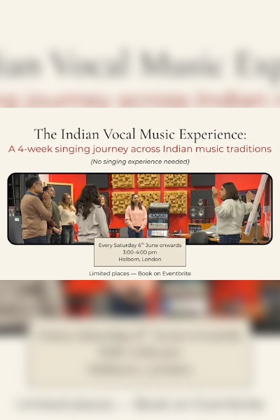 Indian Vocal Music Experience London | Jun 6 2026