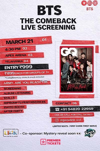 BTS – The Comeback Live Screening – 2026