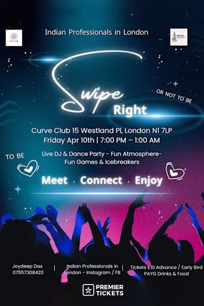 Swipe Right - The Singles Party in London 2026